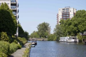 Spoorwegovergang Reitdiep Schildersbuurt Groningen