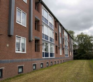 Beukenlaan Achterkant wooncomplex Selwerd Groningen